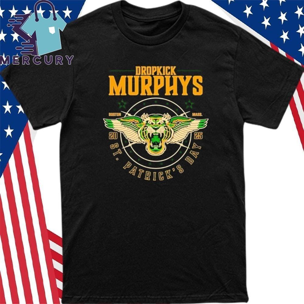 Dropkick Murphys St  Patrick s Day 2025 Boston  MA Show T-Shirt Unisex T-Shirt S