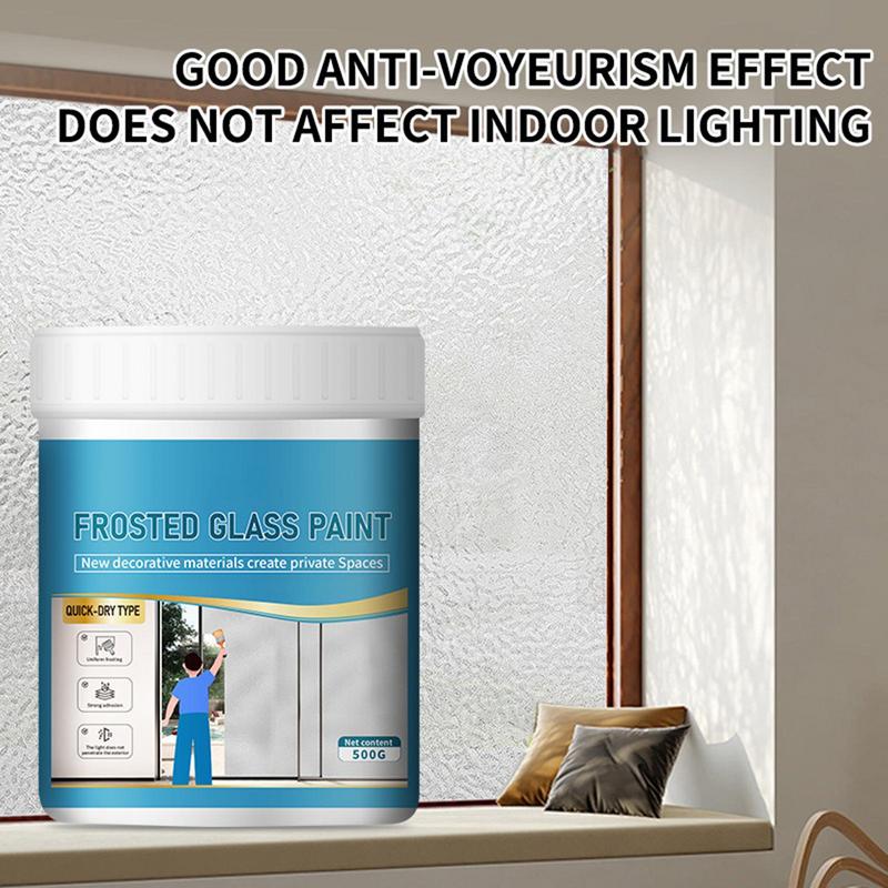 Frosted Glass Paint Waterproof Window Privacy Paint Matte Glass Paint Bathroom Glass Sandblasting Special Waterbased Coating