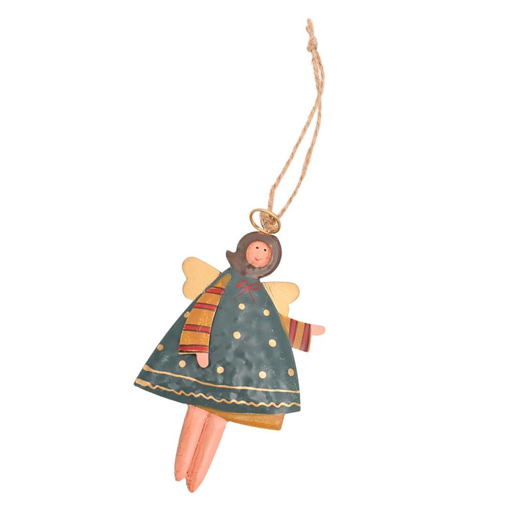 

Рождественский ангел, украшения для елки, железный расписной ангел D