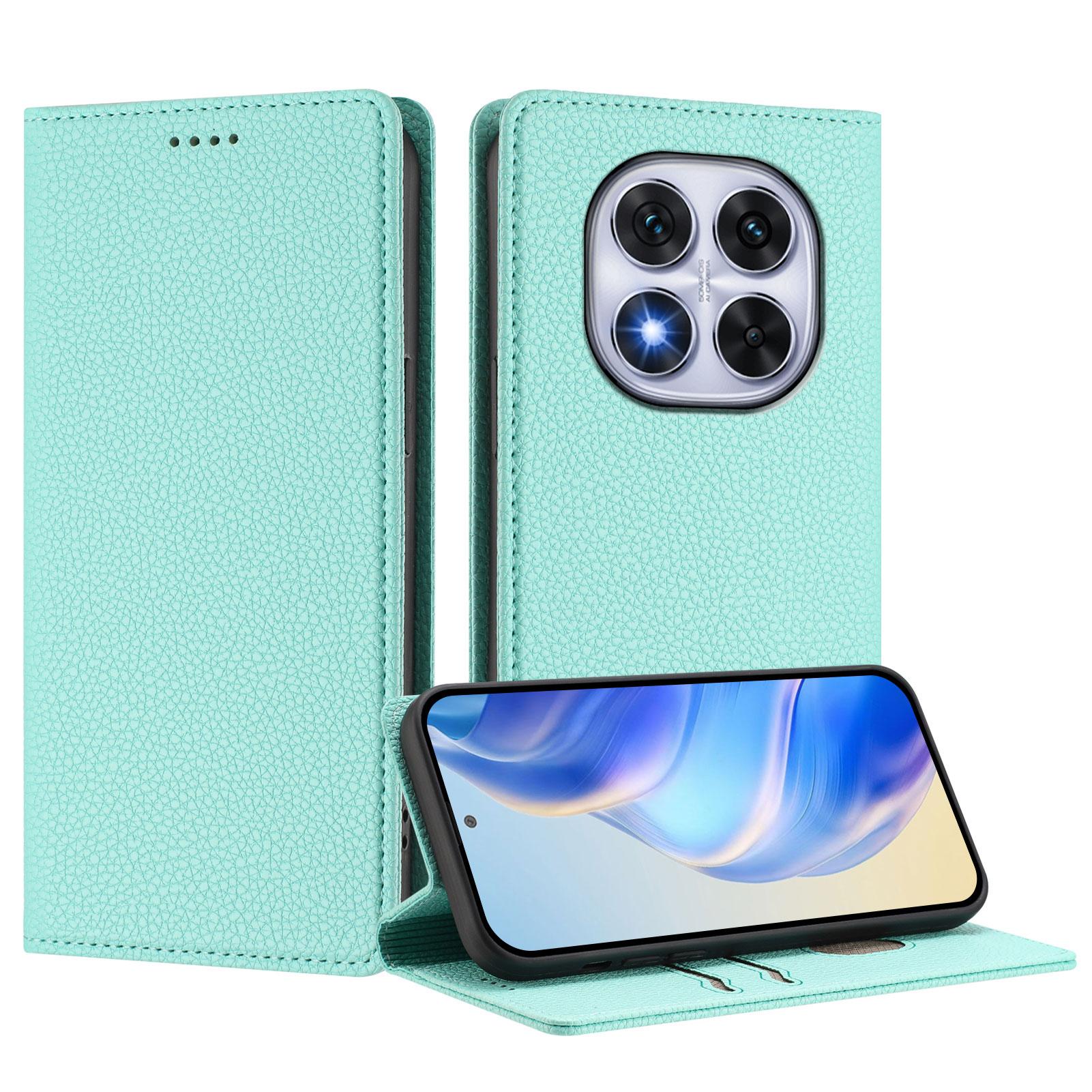 

For Xiaomi Redmi Note 14 Pro+ 5G/Note 14 Pro 5G/Poco X7 5G Wallet Case RFID Blocking Litchi Texture Leather Mobile Cover Black