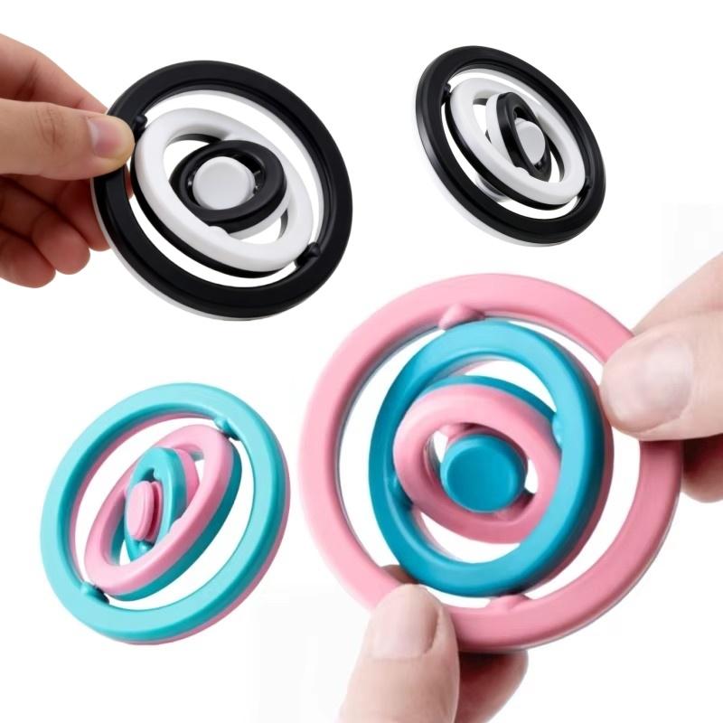 3D Infinite Flipping Gyroscope Fidget Toy - Sensory Decompression Puzzle Toy for Stress Relief Birthday Girls