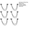 Magnetic Clothing Clips Multi-Function Clothes Hem Clips Magnetic Clips with Chain for Women Pants Jeans Shirts Sweaters