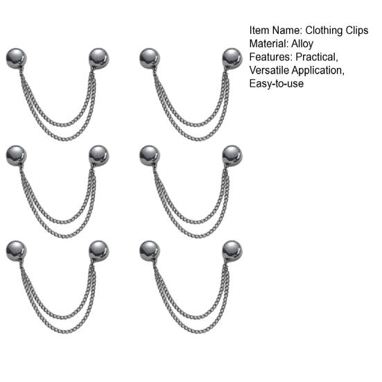 Magnetic Clothing Clips Multi-Function Clothes Hem Clips Magnetic Clips with Chain for Women Pants Jeans Shirts Sweaters
