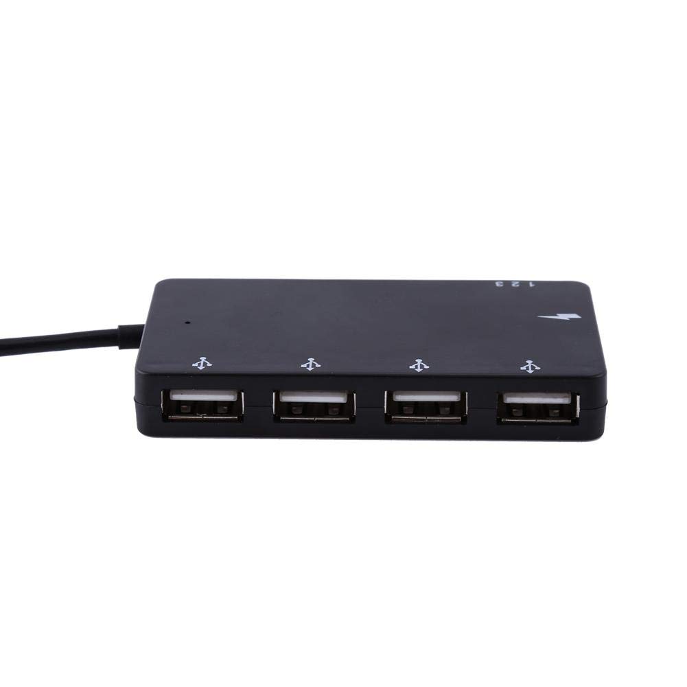 Micro USB OTG Charging Hub Works Simultaneously 4 X USB For Android and Windows Systems Supports Function PC USB HUB Card Reader 2.0HUB Hot-Swappable