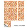 10pcs/set 10/15/20/30cm Flat Marble Mosaic Hard Tiles Wall Sticker Kitchen Bathroom Floor Diagonal Decor Wallpaper PVC Art Mural