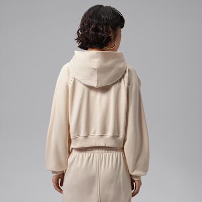 Jordan Sweatshirts Women's Light Oat Hooded Non Detachable Moderate