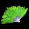 Hand Held Flower Fan White Hand Fan Ladies Folding Feather Fans Home Decor Handmade Dance Wedding Party Accessories Crafts Gifts