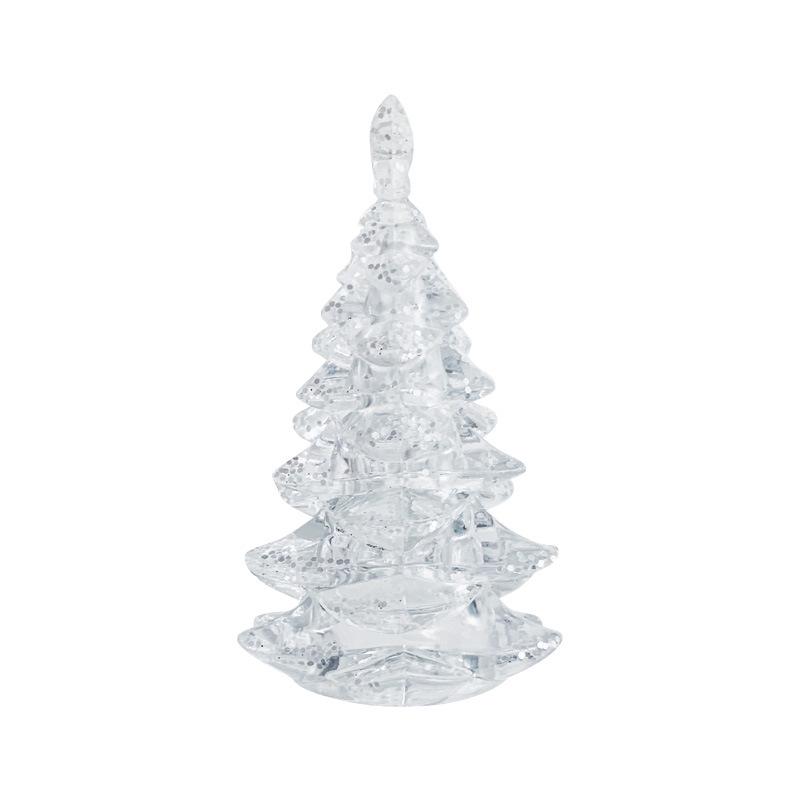 Transparent Acrylic Christmas Tree Ornaments: Elk & Snowflake Decorations