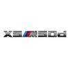 Emblema Grigio per BMW X3M X4M X5M X6M X7 Emblemi M Power Badge Logo 40i 40d 50i 50d 60d 60i Logo Posteriore in ABS Accessori Auto