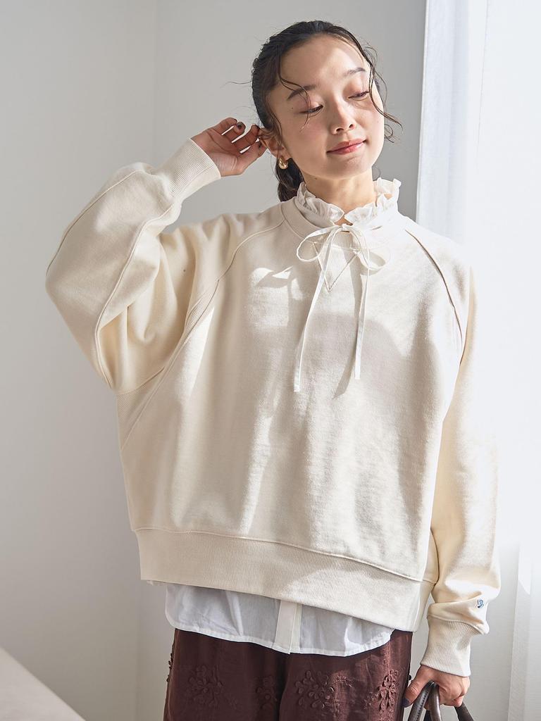 Cohen PENNEYS Custom-Made Raglan Fleece Sweatshirt, 76206000025, 0300, OFF WHITE (03), FREE