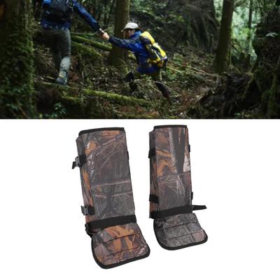 1 Pair Snake Gaiters Polyester   Breathable Lightweight Snake Proof Leg Cover for Hiking Camping Mountaineering