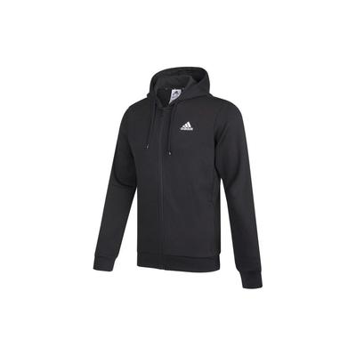 Gesticktes Logo Sport Strick Hoodie Jacke Männer Jacken Schwarz HB5081