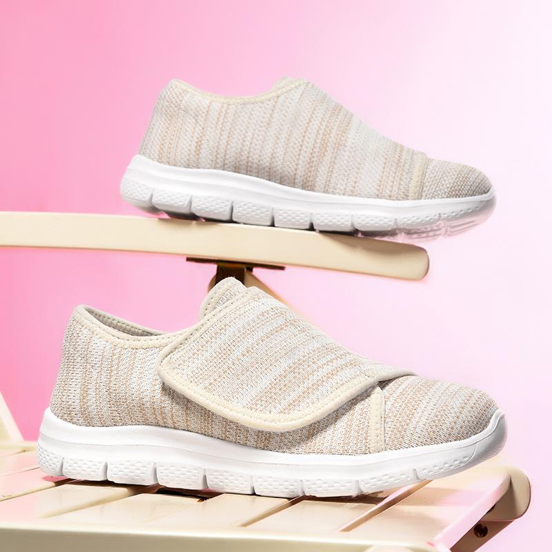2025 new spring and summer mesh light and breathable Velcro women's casual shoes light and comfortable women's shoes
