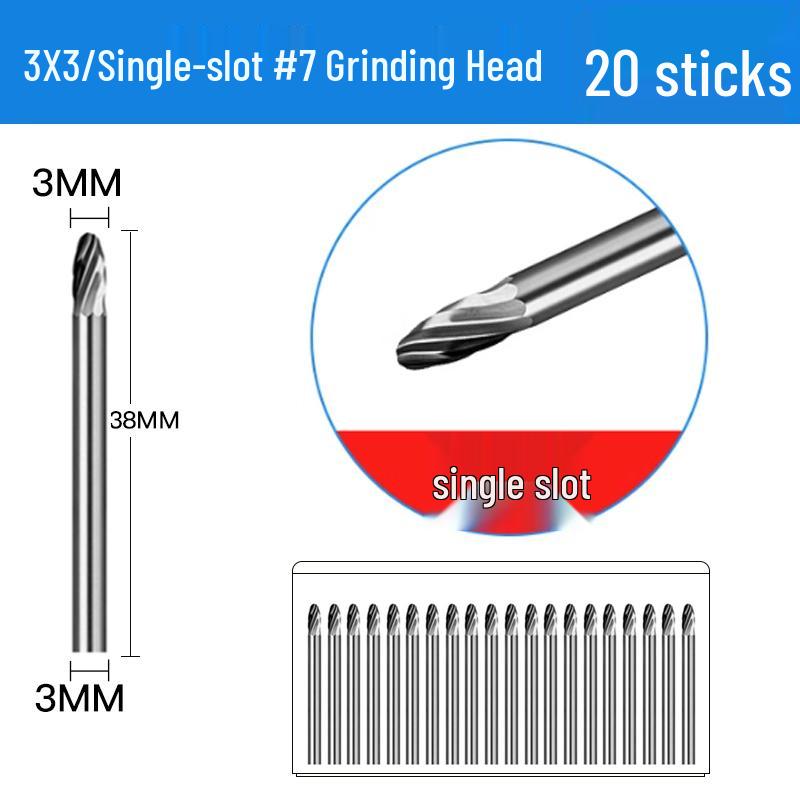 3mm Wolframstahl Entgratungs-Karbid-Schleifkopf für Metall- und Edelstahl-Fräser