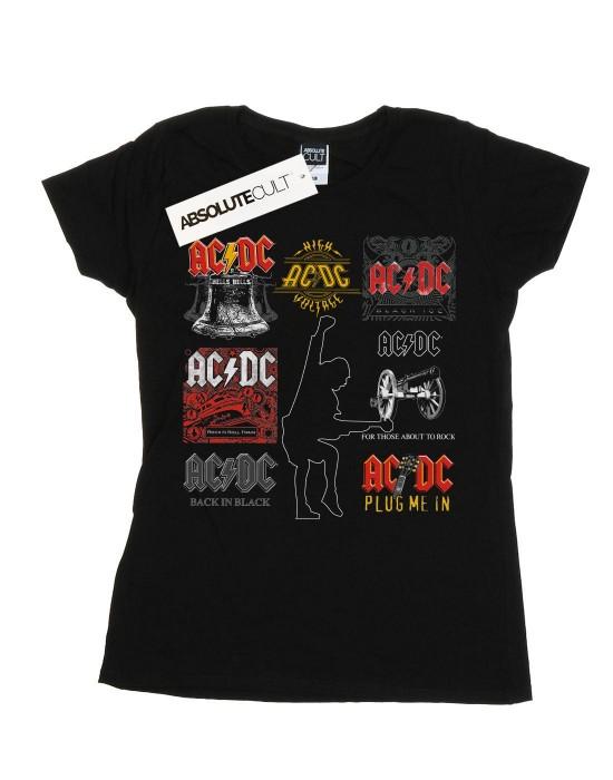AC/DC Womens/Ladies Art Collection Cotton T-Shirt