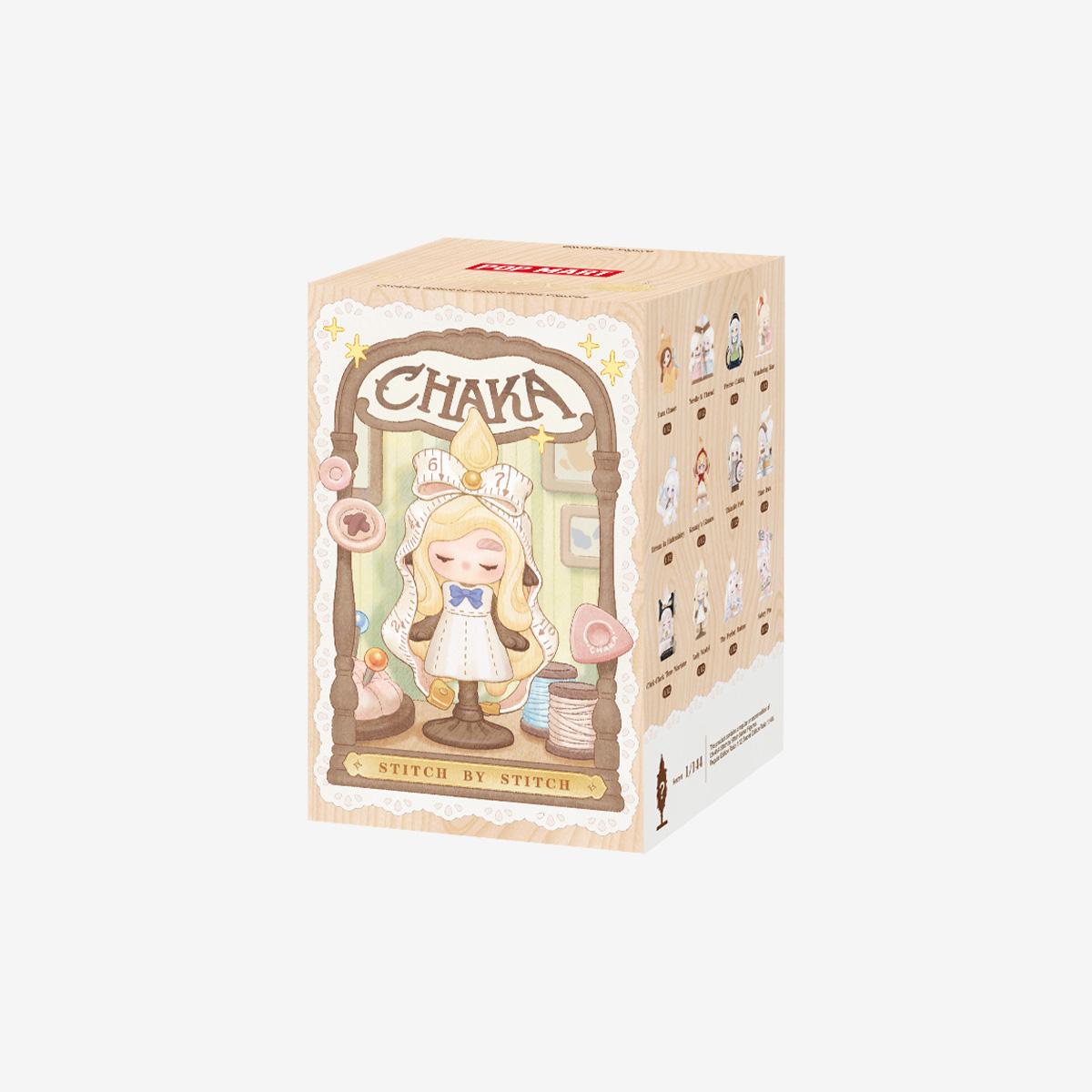 POP MART CHAKA Stitch by Stitch Serie Figuren Blind Box beige