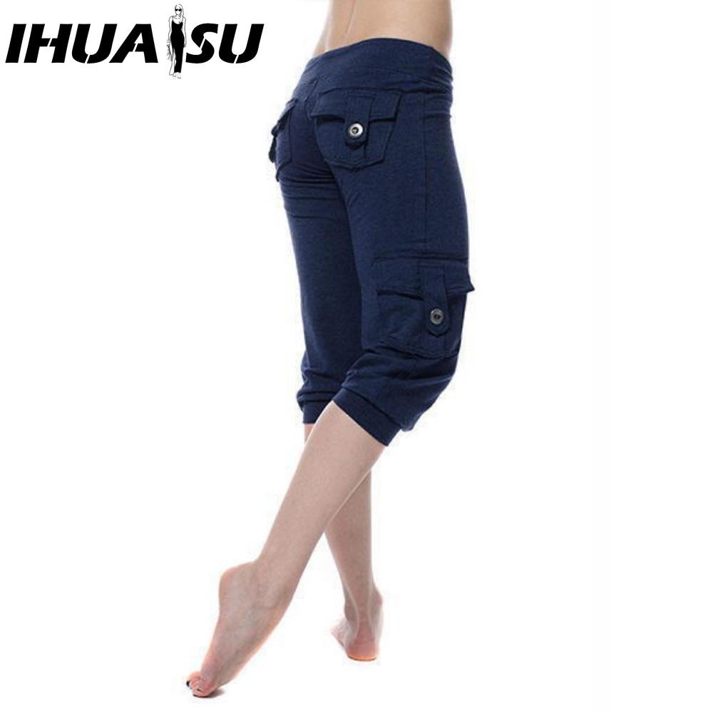 

IHUASU Women s Fashion Casual Solid Color Print Pants & Capris XXXXL