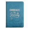Light Blue Velvet Notebook – 80 Pages – Embrace The Journey