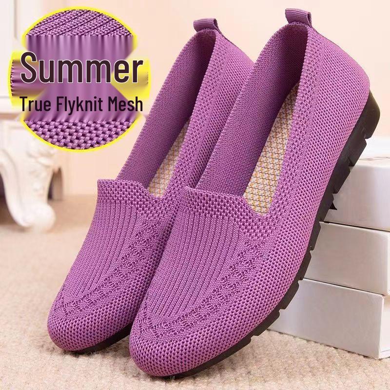 

Women s Breathable Mesh Slip-On Flats - Non-Slip, Shallow Mouth, Ideal for Spring and Summer 39