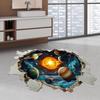 Creative Solar System Planet Wall Vinyl Stickers - Removable and Self-Adhesive Home Decor.