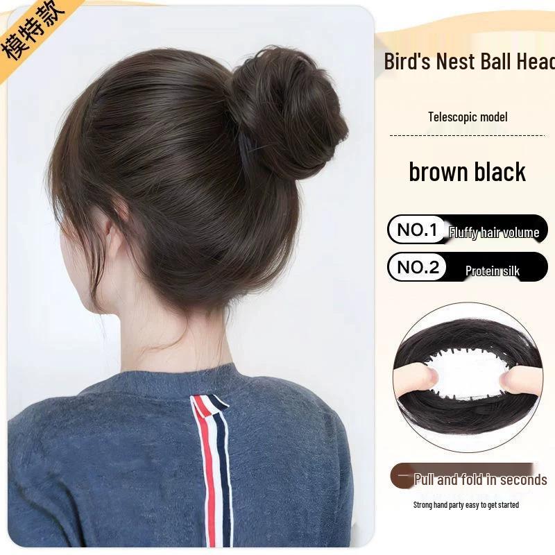 Vogelnesthoed Haarring - Volumizing Haarstyling Tool met Pruikkap