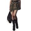 Sheepskin version~ stand tube catwalk belt buckle fashion boots autumn and winter new retro thick heel but knee high boots long boots