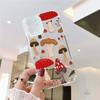 Clear Phone Case For iPhone 15 14 13 12 Pro MAX 11 XS XR 8 Plus Creative Minimalist Graffiti Line Mushroom Soft TPU Cover Coque