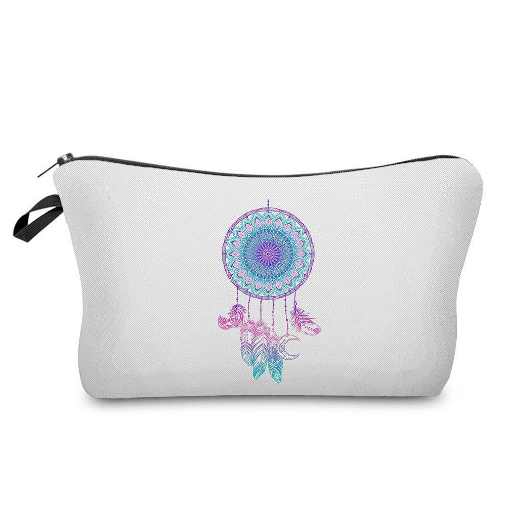 Women Dreamcatcher Print Cosmetic Bag Toiletries Organize Travel Storage Case
