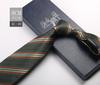 Tie Men'S Formal Wear British Retro Brown Striped 8Cm Hand Style Student Work Professional Wear