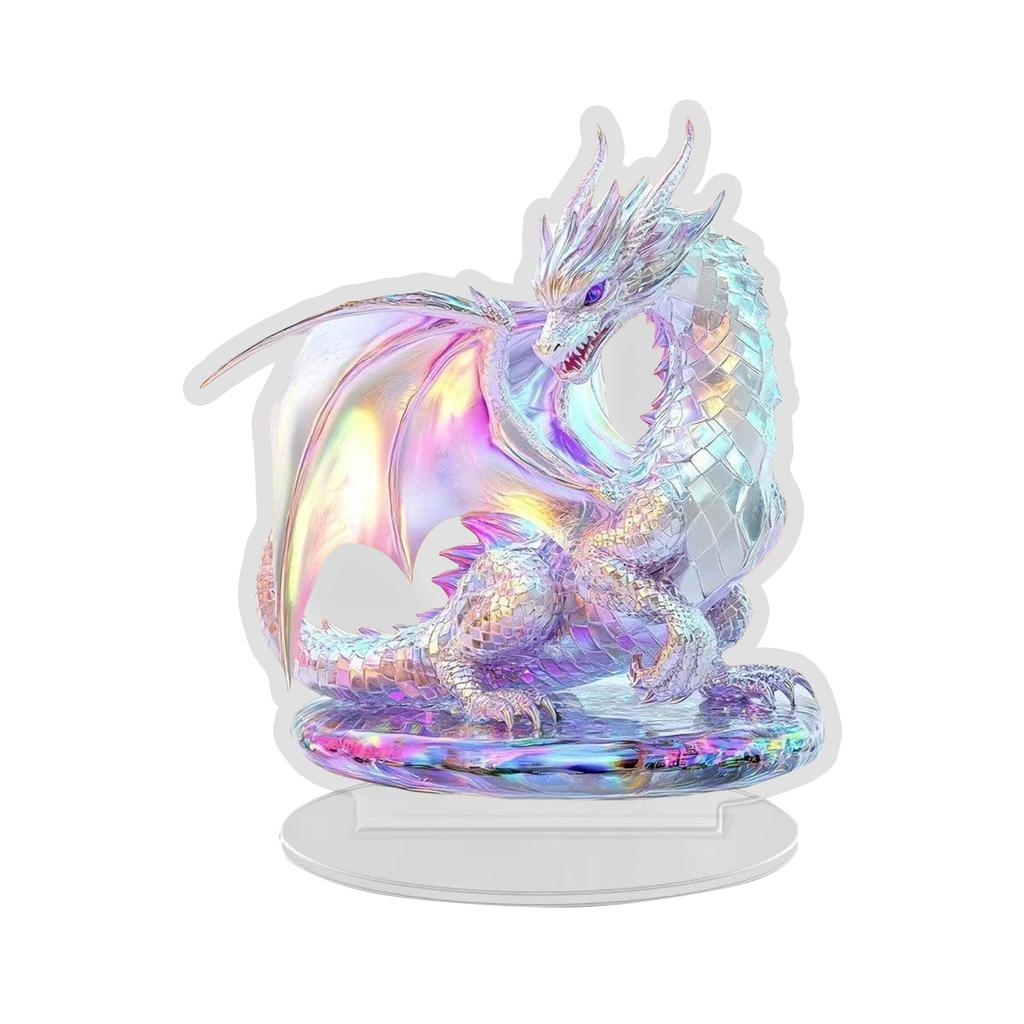 Minimalist 2D Flat Decorative Piece With Base, Multi Colored Acrylic Craft, Suitable For Desktops, Bookshelves, And Other Artistic Decorations.