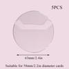 Transparent Badge Display Sleeve Round Card Storage Case Anime Badges Decoration Protective Sleeve PVC Badge Protector Case