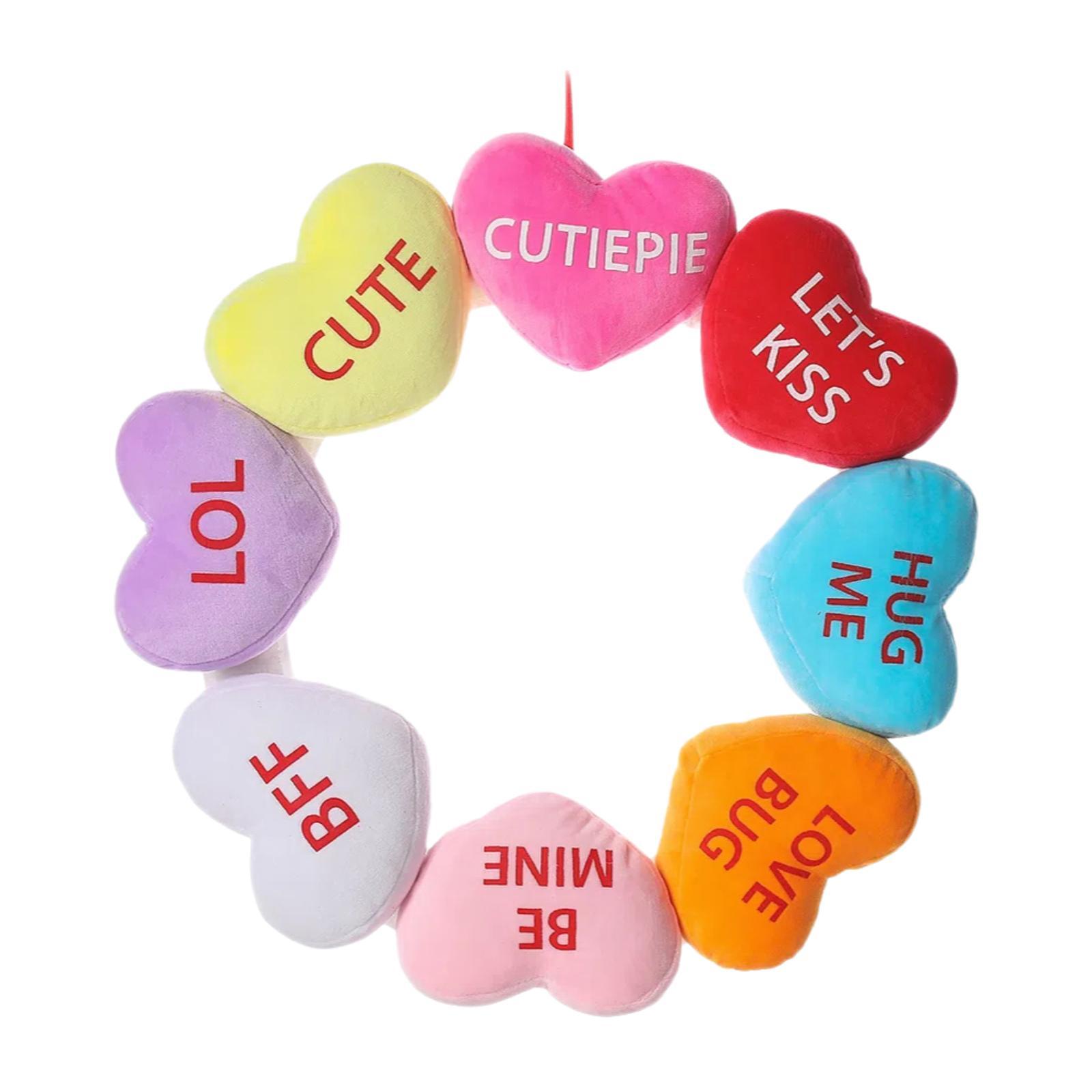 Valentines Day Wreath Front Door Anniversary Engagement Holiday Heart Wreath