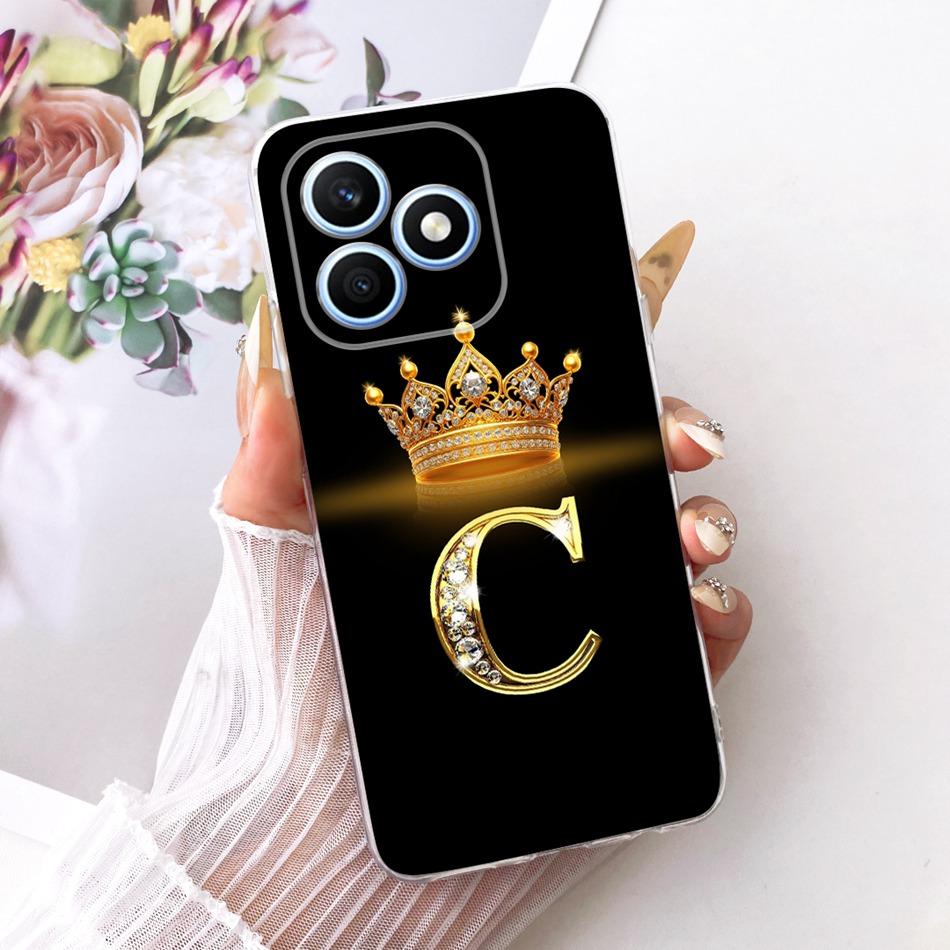 For Honor X8d 2026 Fashion Crown Letter Phone Case For Honor X8D 4G Soft Silicone TPU Cases