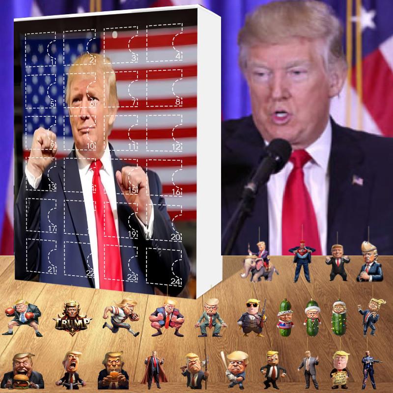 Donald Christmas Trump Blind Box Advent Calendar Pendant 24 Day Xmas Countdown