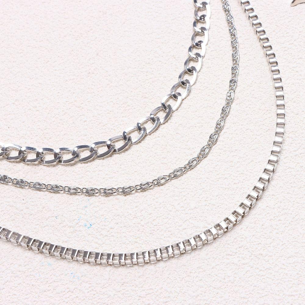 Punk Metal Pant Chain Multi-layer Street Waist Chain Vintage Pants Waist Belt  Gift