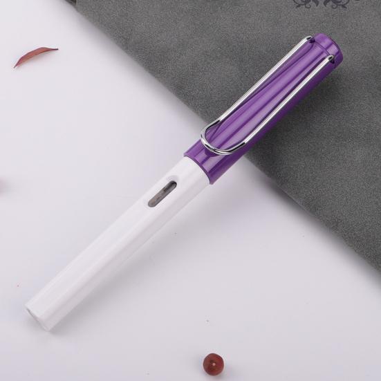 Penne stilografiche da 0,38 mm Penne da scrittura lisce con pennino EF in plastica cava creativa per la scuola