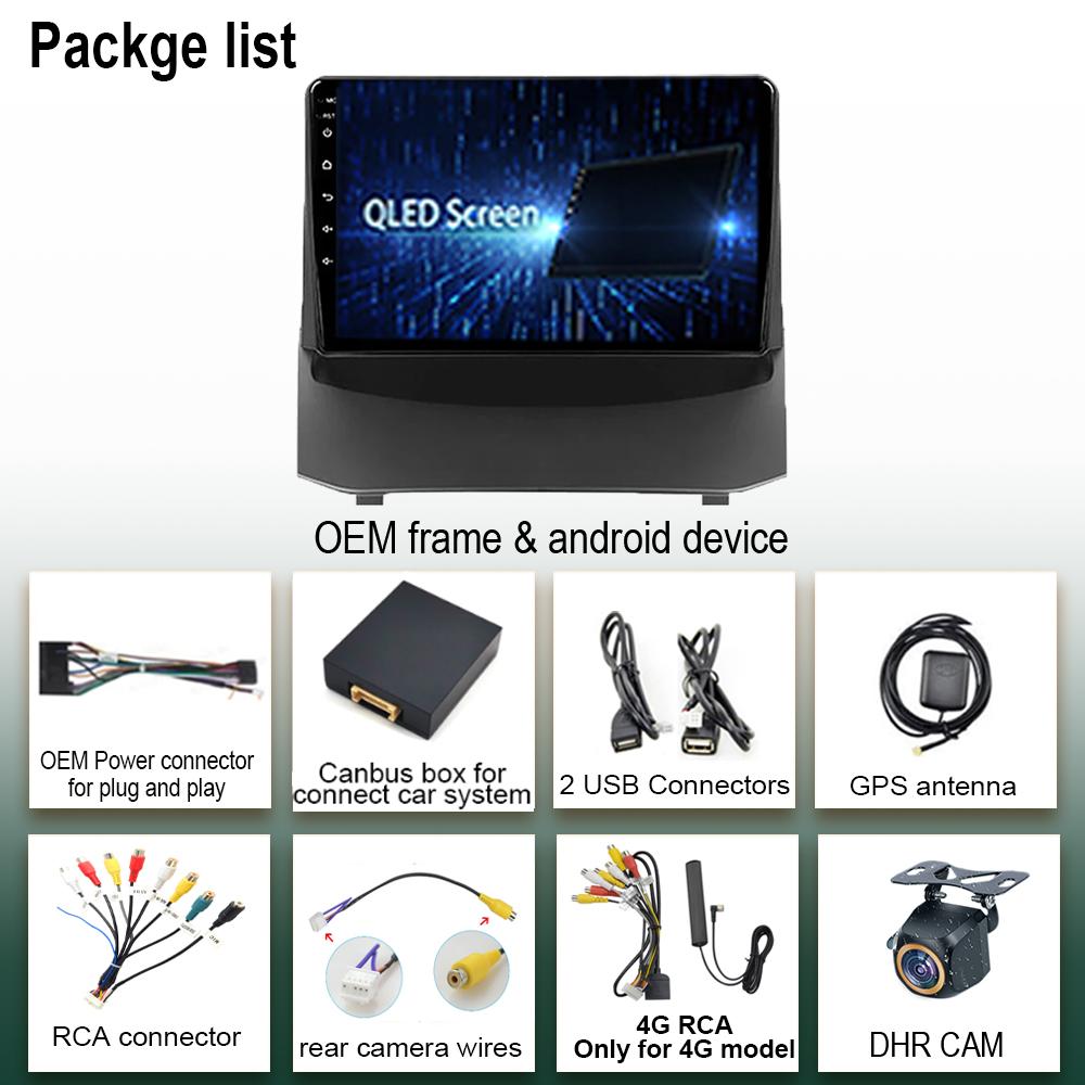 Car Android 13 For Ford Fiesta Mk 7 2008 - 2019  Auto Stereo Radio Video GPS Bluetooth Touch HDR QLED Screen WIFI DVD DSP IPS