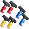 6 PCS Car Hood Prop Struts Clamp Lift Support Retaining Clip Rod Retaining Holder Tool (Yellow, Blue And Red)