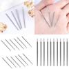 10 Piezas de Calidad Profesional Aguja Segura para Piercing Cónica Aguja de Oreja Aguja de Nariz Herramienta para Piercings Adecuada para Piercings Corporales