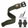 For Tudor Black Bay Red Flower Pelagos Watch Strap M2542G M25707B M25727k 22mm Outdoor Sports Nylon Watchband Men Soft Bracelet