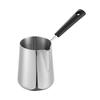 Premium Mokas Pot With Visible Scale Stainless Steel Construction Ergonomic Handle Espresso Maker For Easy Pouring