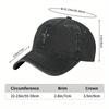 CactusJack Hip Hop Used Baseballkappe Schwarze Snapback-Mütze mit MOM I CAN FLY Stickerei Geeignet für jede Jahreszeit