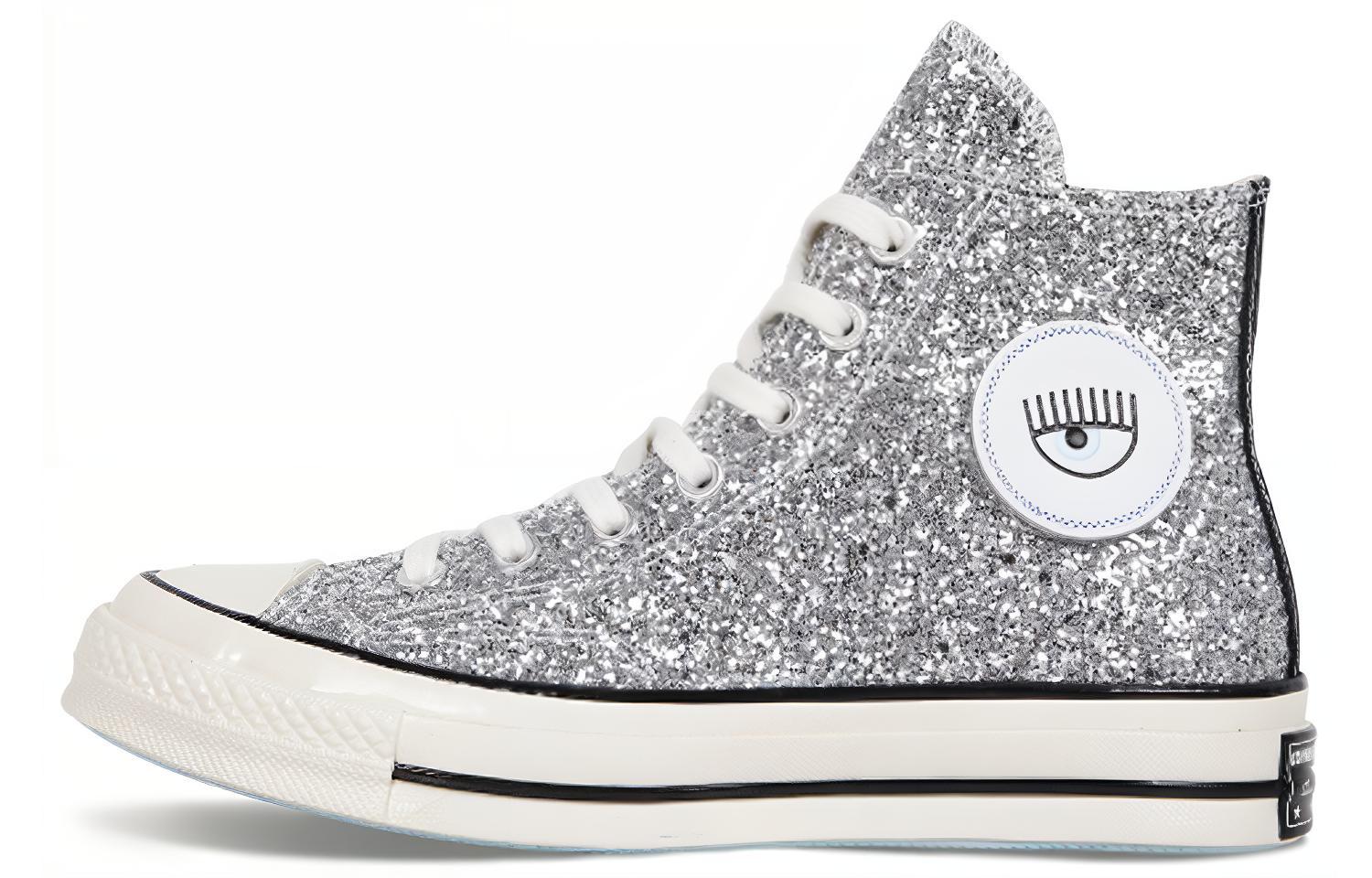 Chuck 70 Chiara Ferragni x Chuck 70 Wmns Converse 'Black Silver' Femme 563831C 41.5 gray