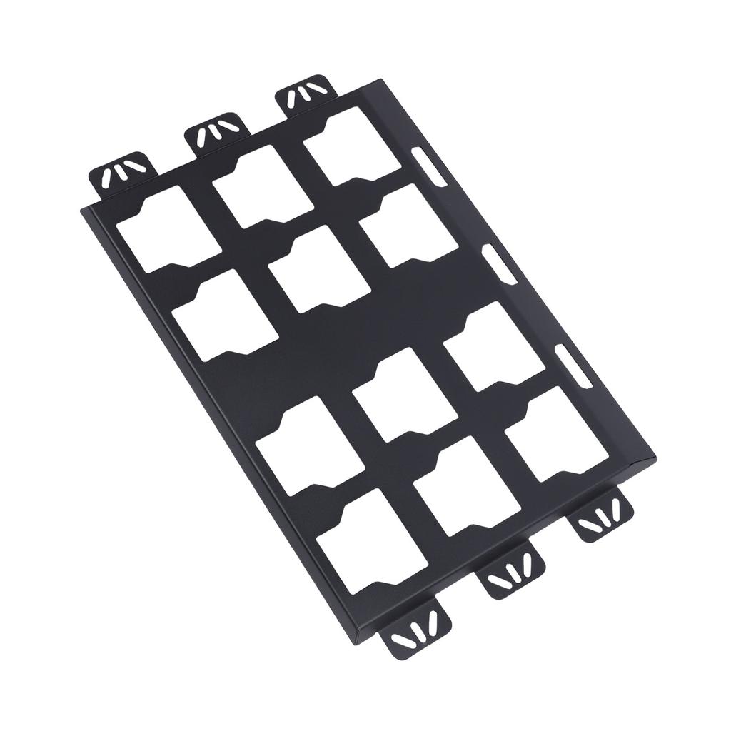 Płyta Montażowa Skrzynki Narzędziowej Stop Aluminium Podstawa do Montażu Ściennego lub Podłogowego Skrzynki Narzędziowej do Organizacji Czarna