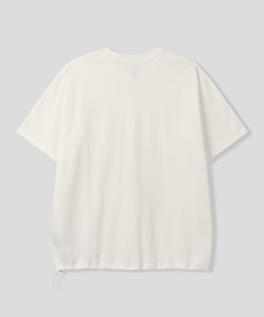 BLACK MOMENT Sorona String Pocket T-Shirt [Melange Gray]