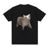 Funny Russian Cat Meme Graphic Print T-shirt Men Women Cotton Casual Short Sleeve Oversized T-shirts Fashion Oversized Tee Shirt