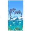 Microfiber Blue Dolphin Beach Towel Swimming Quick Drying Travel Camping Sports Towel