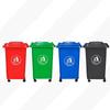 Large 240L Plastic Trash Can