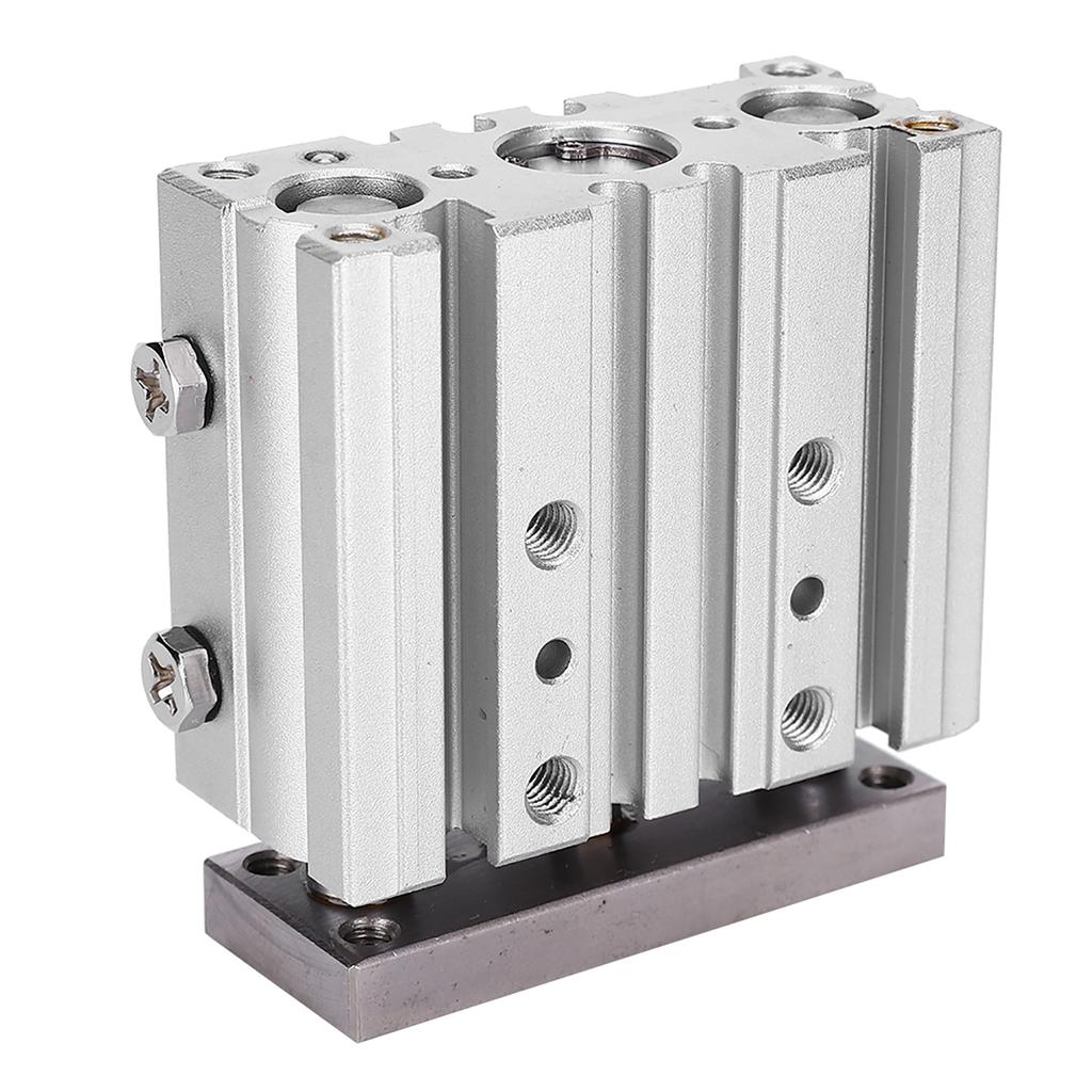 MGPM1220Z 3-Stangen doppeltwirkender Luftzylinder Aluminiumlegierung Pneumatikzylinder 12mm Bohrung