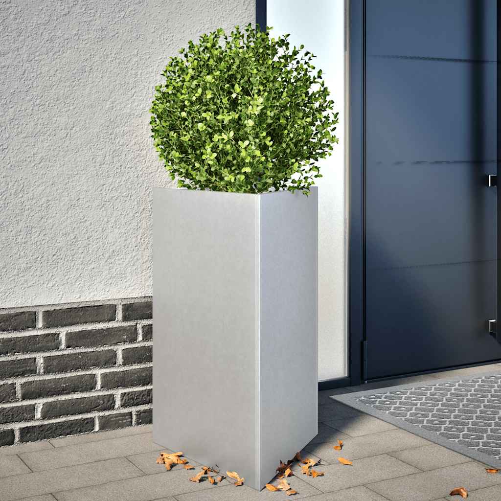 Triangular Planter Box 50 x 43 x 75 cm Galvanized Steel